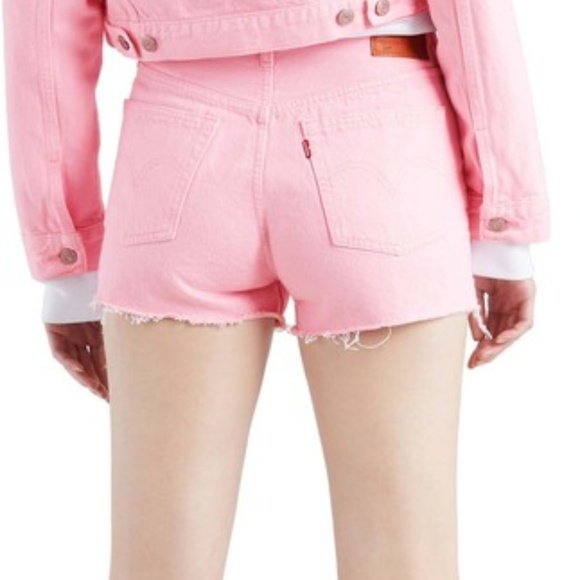 501 high rise shorts levis